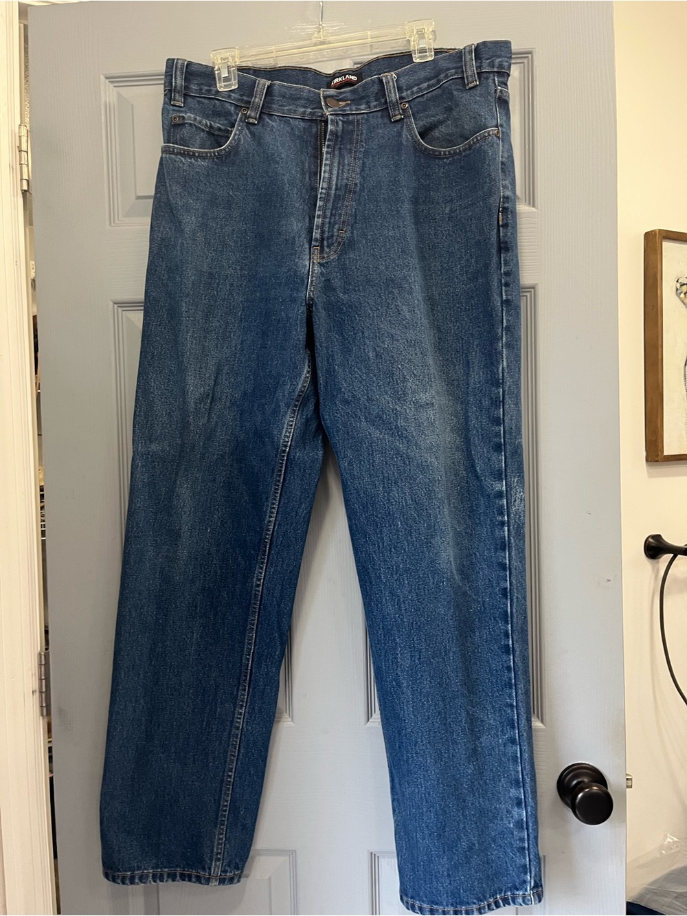 Kirkland Signature Straight-Leg Blue Jeans